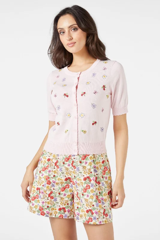 Papillon Embroidered Cardi