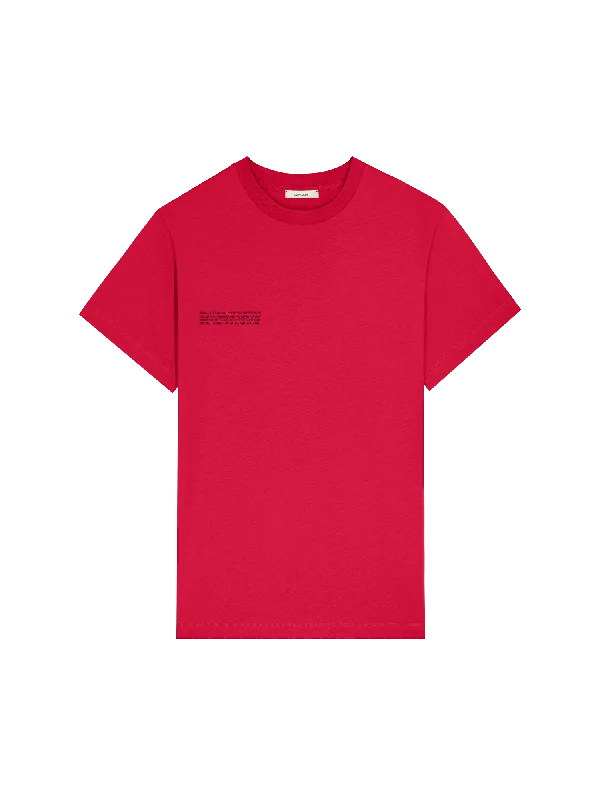 Womens 365 Midweight T-shirt—Goji berry red