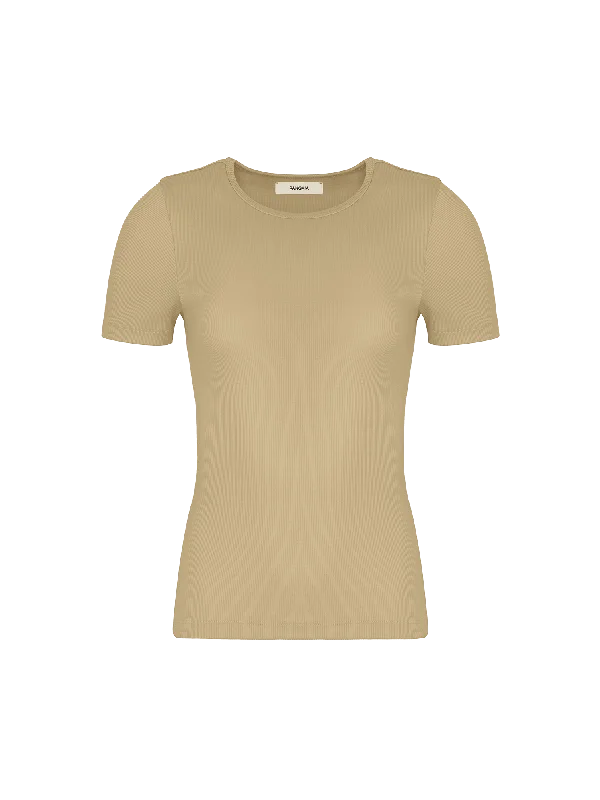 Women's 365 Lightweight Rib T-Shirt—maitake beige