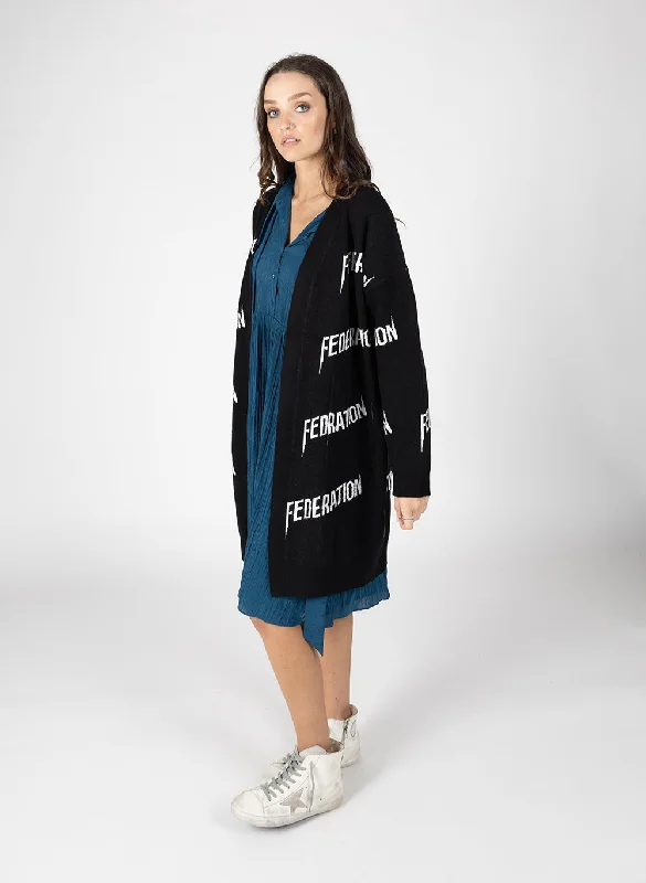 Long Line Repetition Cardi