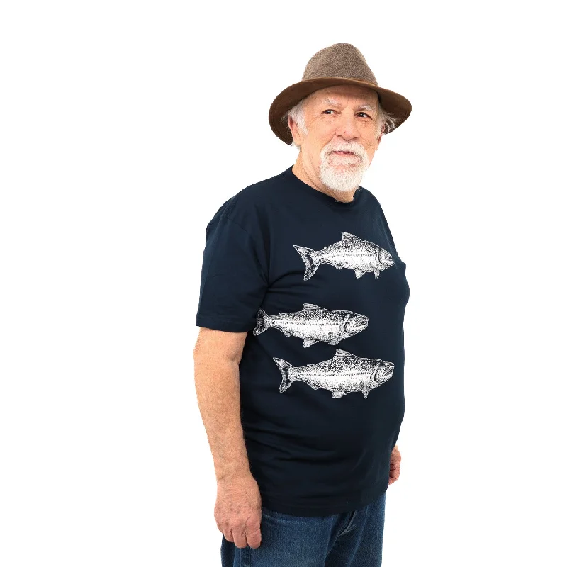 Salmon Swimming T Shirt