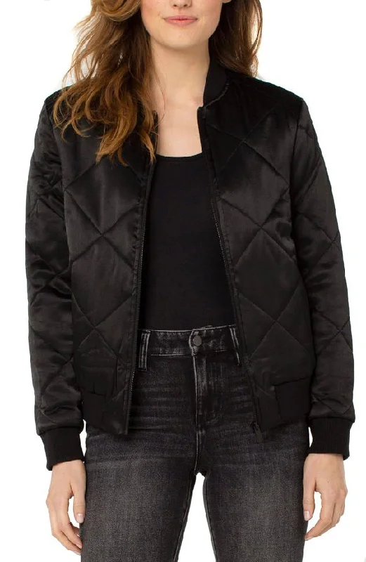 Quilted Bomber Jacket