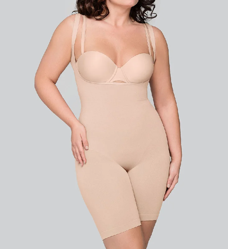 BodyWrap Underbust Bodysuite  Seamless Firm Suport Plus Size 55305