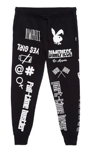 Dimepiece - New with Tags Black Graphic Joggers - S