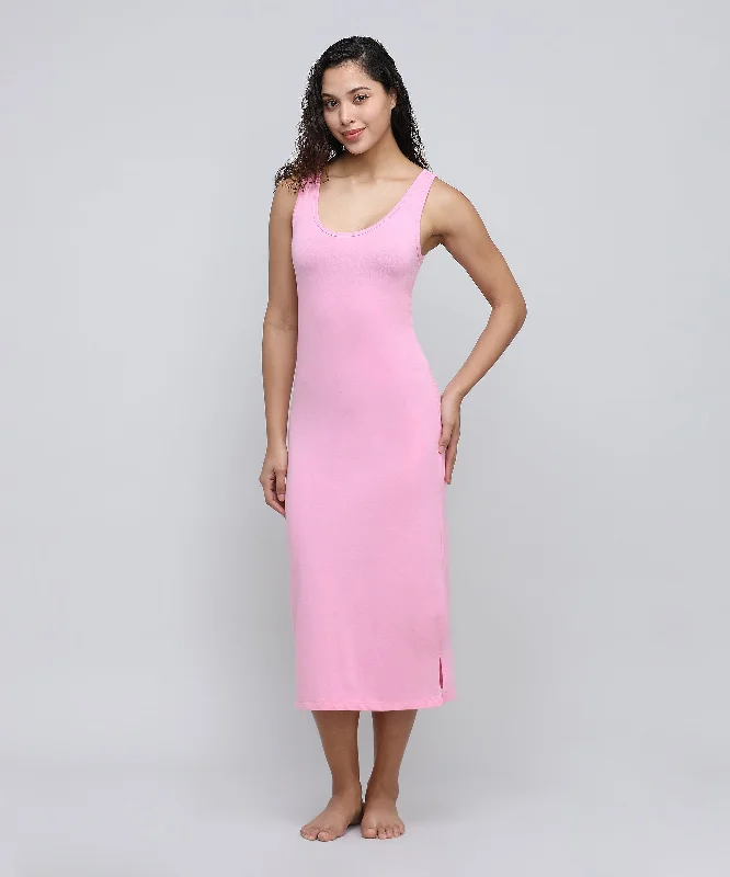 Women's Long Slip_Pink