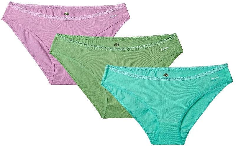 UNMADE LOW RISE BIKINI SOLID (LIGHT PURPLE, LIGHT GREEN, MINT) PACK OF 3