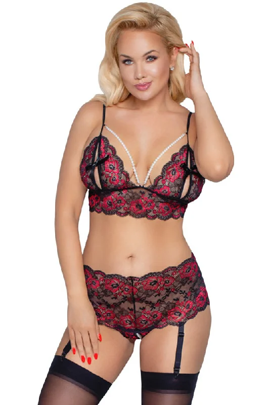 Cottelli Curves Red Black Set