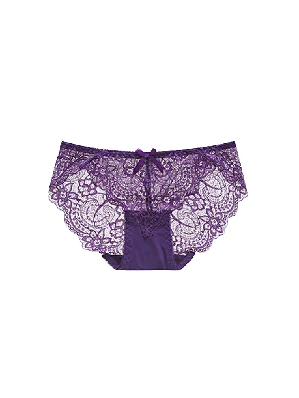 Lace Bikini Panty - Purple