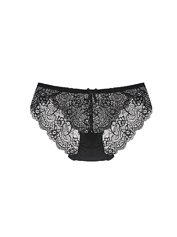 Lace Bikini Panty - Black