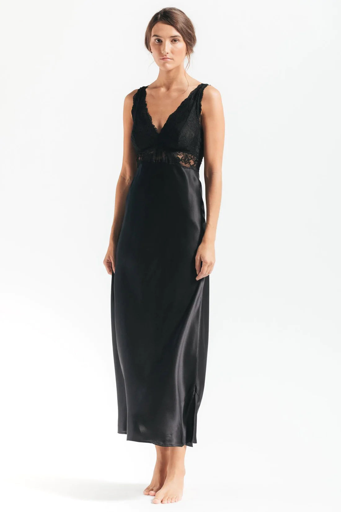 NK iMode Morgan Iconic Bust-Support Long Silk Gown