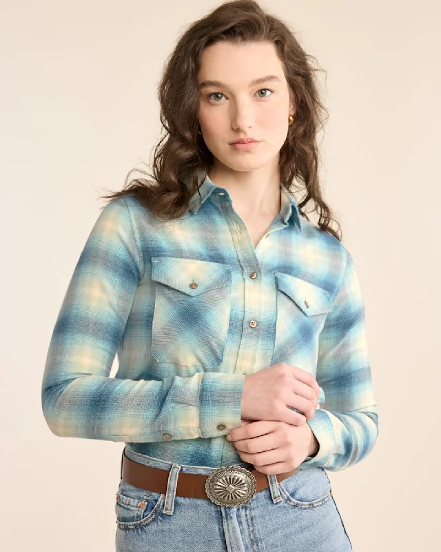 Women's Plaid Madison Doublebrushed Flannel Shirt