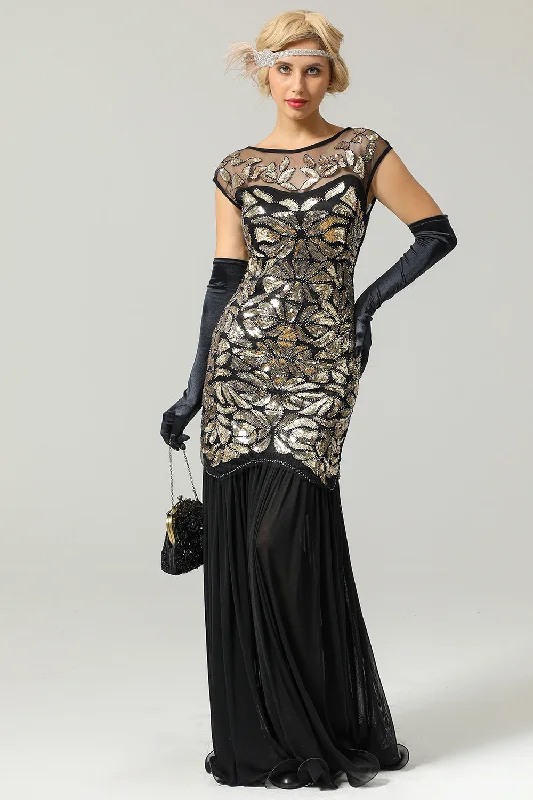 1920s Sequined Flapper Dress