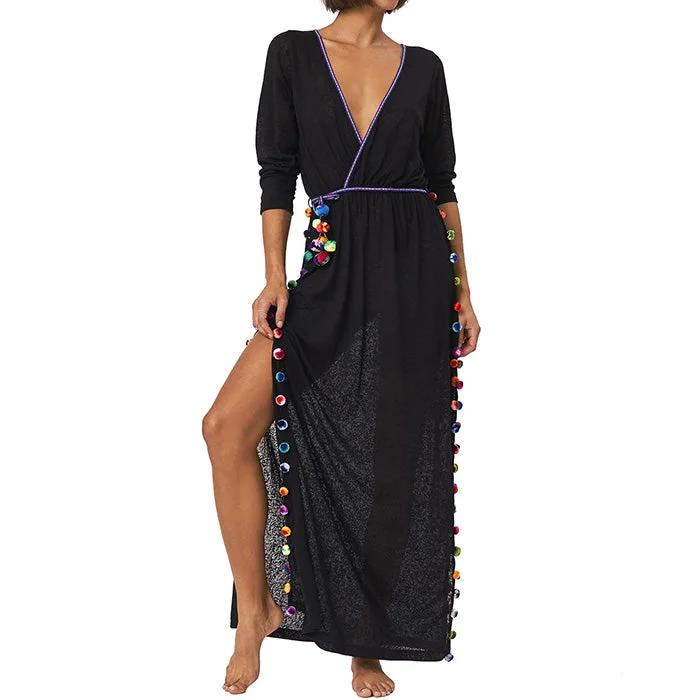 Pitusa Santorini Dress Cover Up - Black