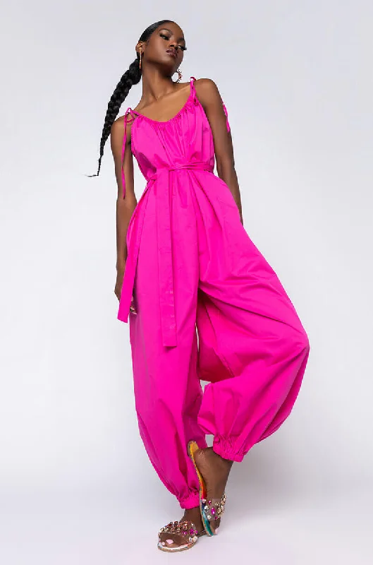 FEELING NICE JUMPSUIT WITH TIE PINK