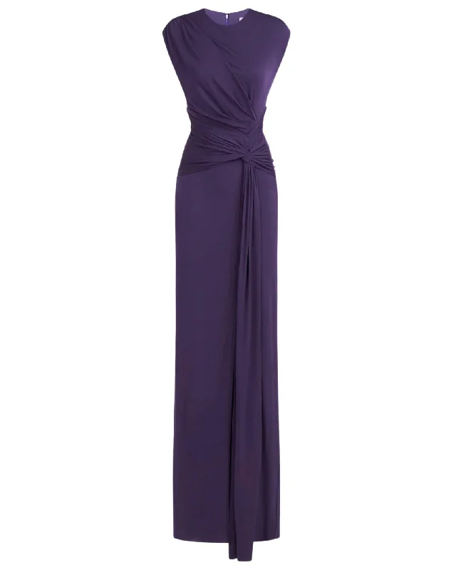 Giovanna Gown In Aubergine