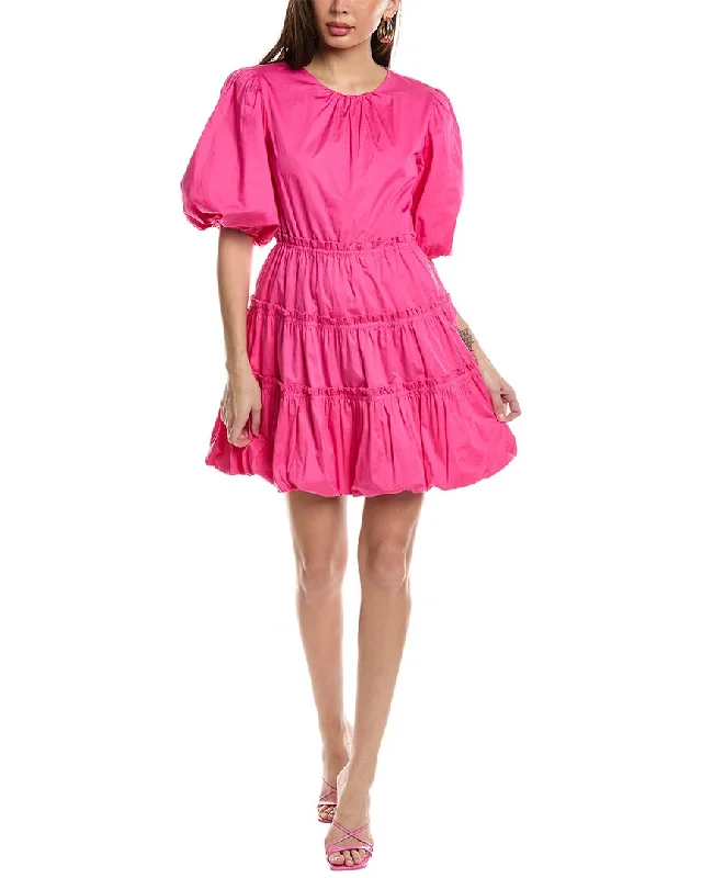 Jason Wu Poplin Balloon Sleeve Mini Dress