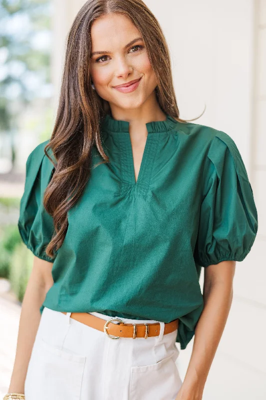 Pinch: All On Me Emerald Green Blouse