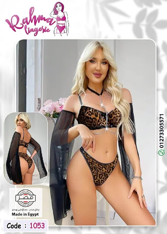 Women Bra Thong Sexy Babydoll Lingerie Set Nightwear Underwear