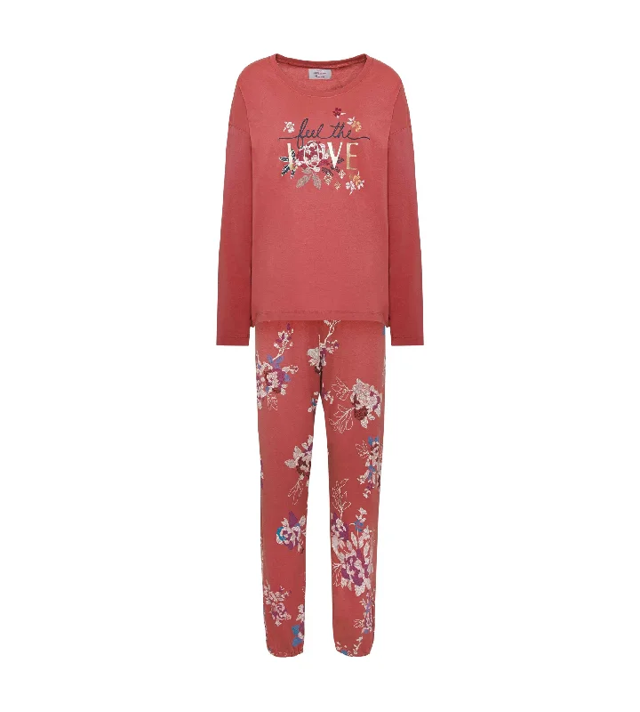 Triumph Cotton Pajama Set In Long Sleeves