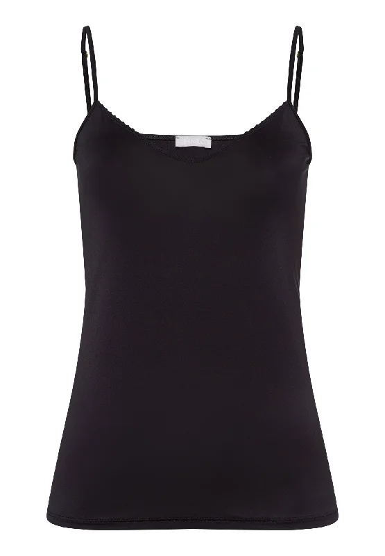 Satin Deluxe V-Neck Camisole | Black 71063-019