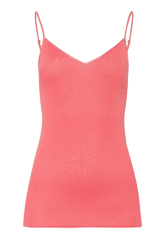 Cotton Seamless Cotton V-Neck Camisole | Porcelain Rose 71601-2309