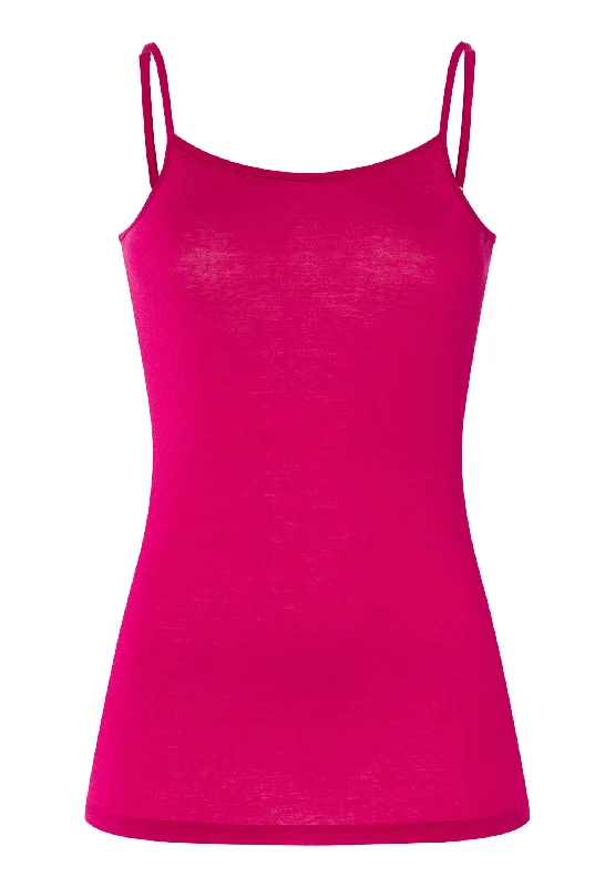 Ultralight Round Neck Cotton Camisole | Fuchsia 71820-2462