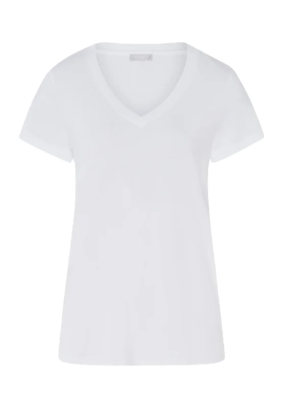 Sleep And Lounge V-Neck T-Shirt | White 77876-101