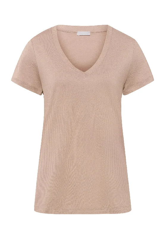 Sleep And Lounge V-Neck T-Shirt | Mocha 77876-2819