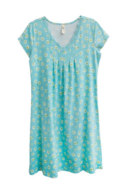 La Cera Field of Daisies Knit Gown