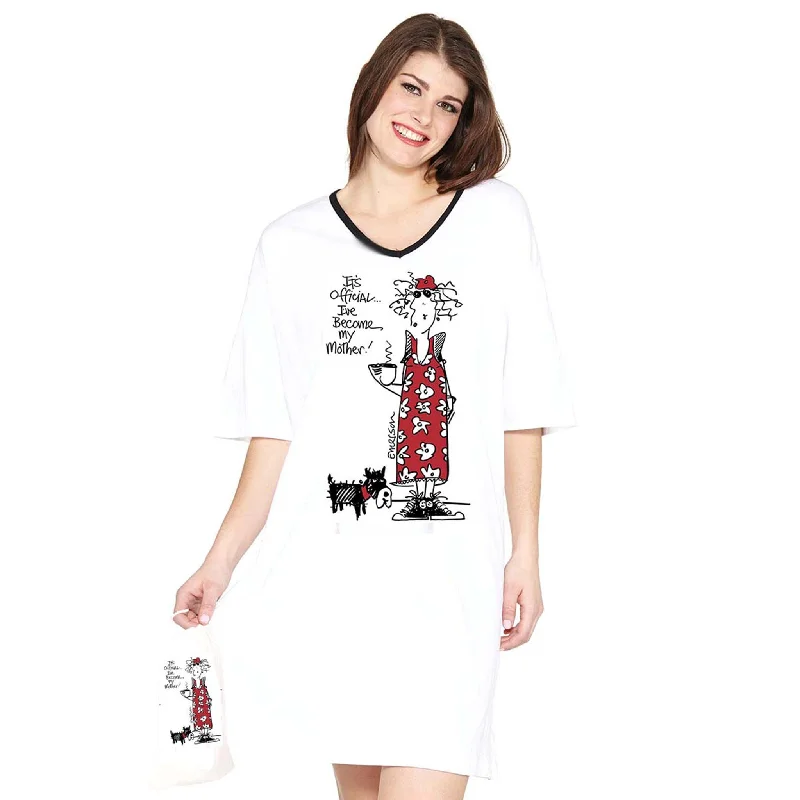 Emerson Street Clothing Co. | It's Official I've Become My Mother | Ladies Whimsical Nightshirt