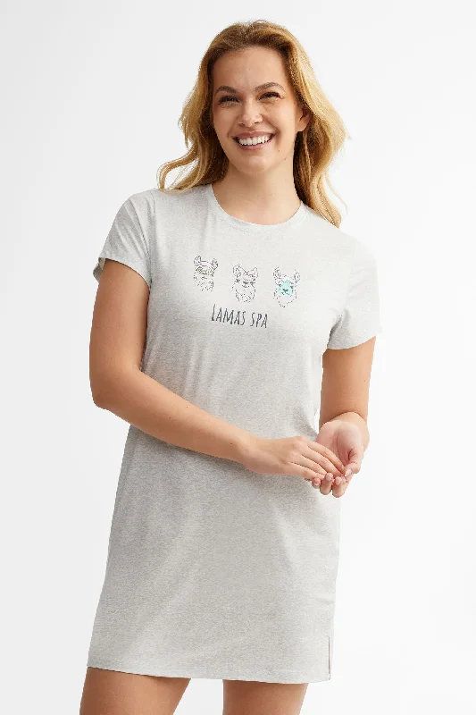 Robe de nuit pyjama en Moss assorti famille - Femme