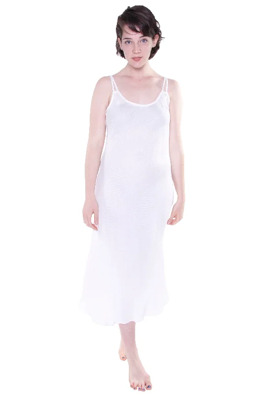 White Rayon Gown