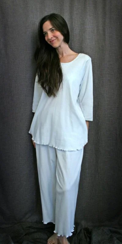 3/4 Sleeve Long Top & Palazzos Interlock Collection