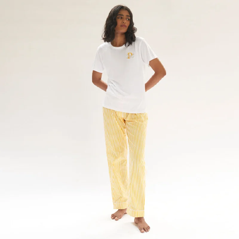 Sunray Embroidered T-shirt & Cotton Pyjama Women's